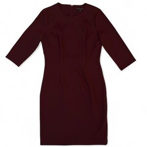 Shabby Chic Preppy Formal Party ANTONIO MELANI Burgundy Purple Cocktail Dress